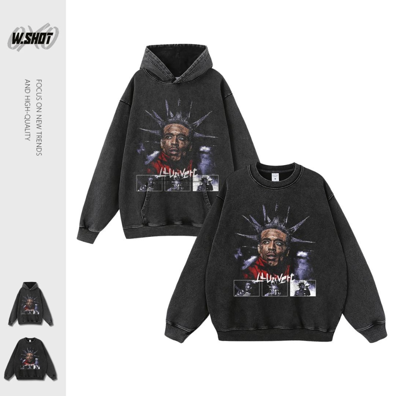 VINTAGE ストリート Lil Uzi Vertパーカー/スウェット T1868