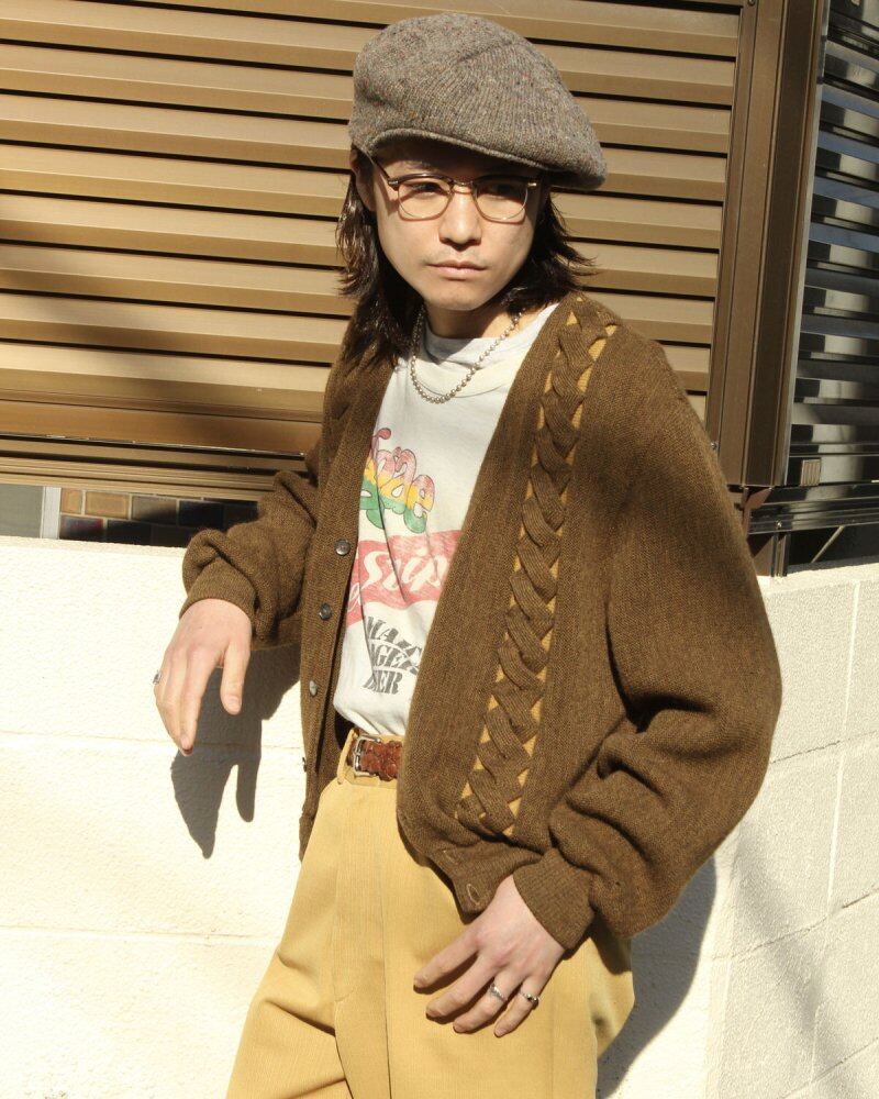 Vintage Knit Cardigan [Late 1960s-] [COLUMBIA KNIT Thunderbird] 3D