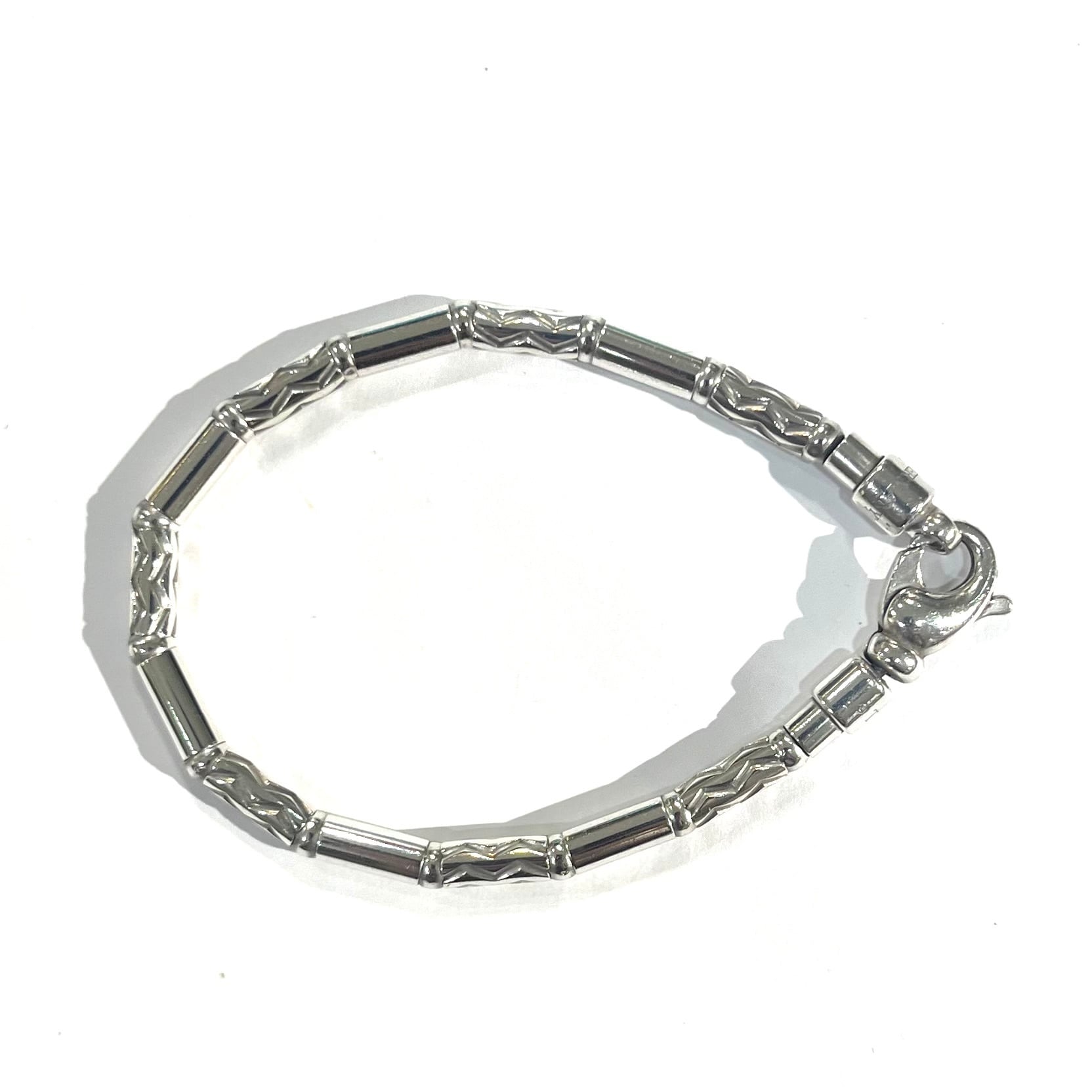 希少【TIFFANY&CO.】2924 German ZigZagブレスレット幾何学 シルバー