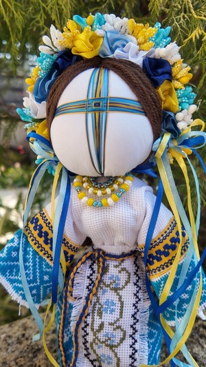 UA.Designer手作りモタンカ 25cm（ウクライナの御守り）