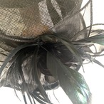 レディース帽子　夏用 つば広ハット　天然素材　リネン 12accf77