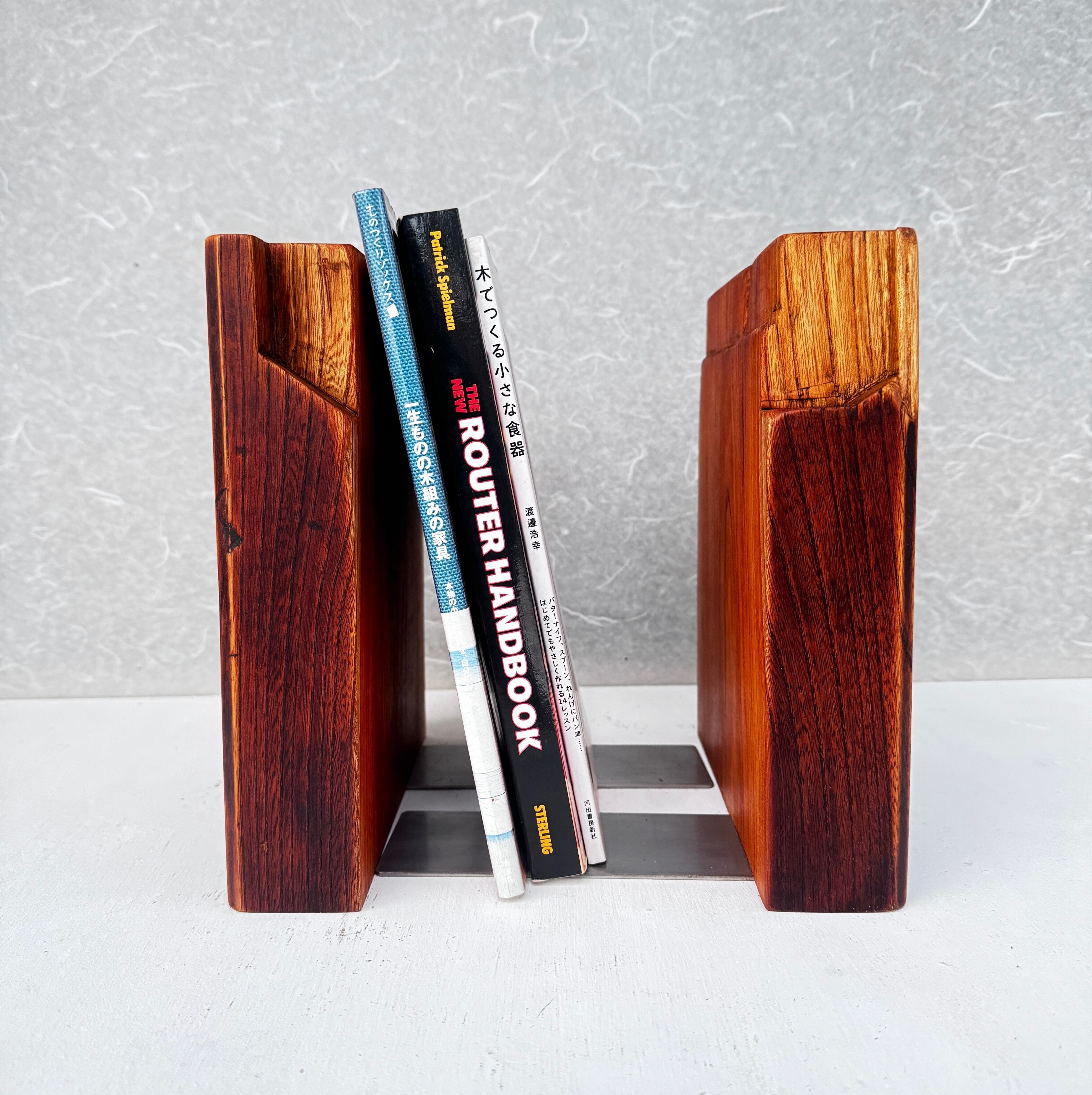 古民家古材 ケヤキ大黒柱ブックエンド | jizai工房[じざい]オンライン
