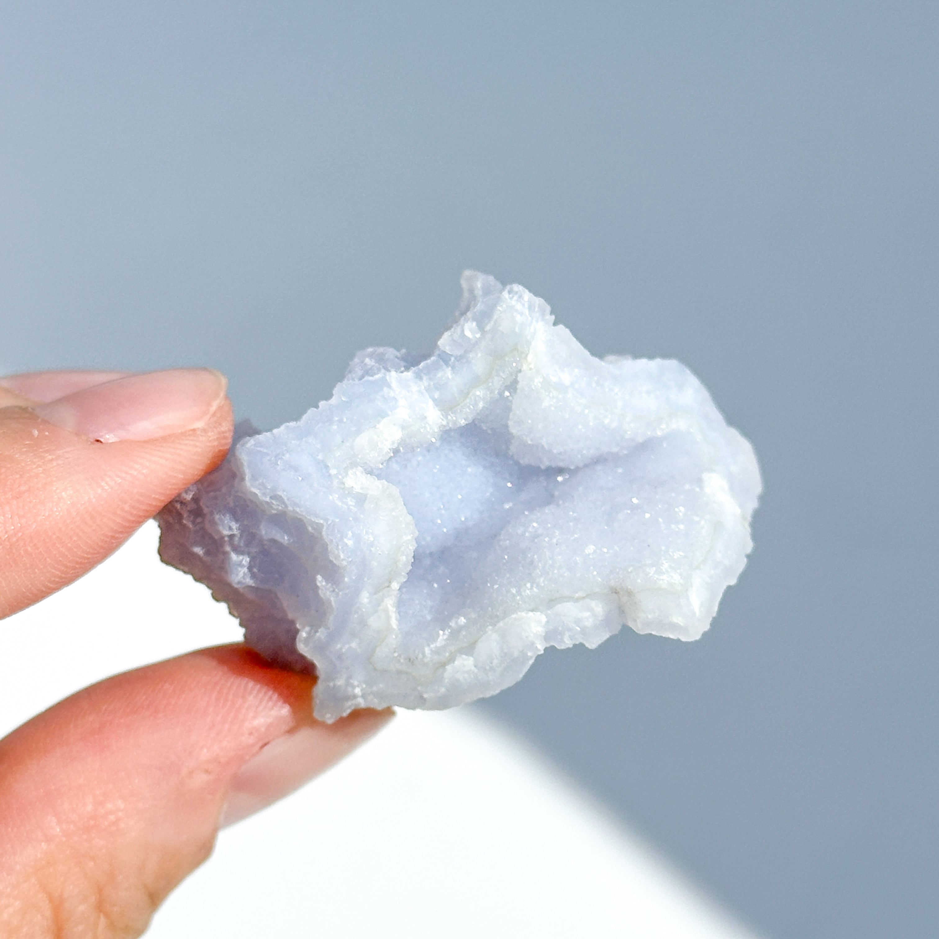 ブルーカルセドニー 原石12◇ Blue Chalcedony ◇天然石・鉱物