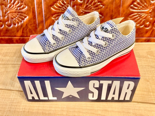 CONVERSE（コンバース） ALL STAR CHILD（オールスター チャイルド） GINGHAM 青 9 16cm 2203