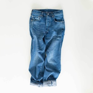 ORDINARY FITS ルーズアンクルデニム(ユーズド加工)