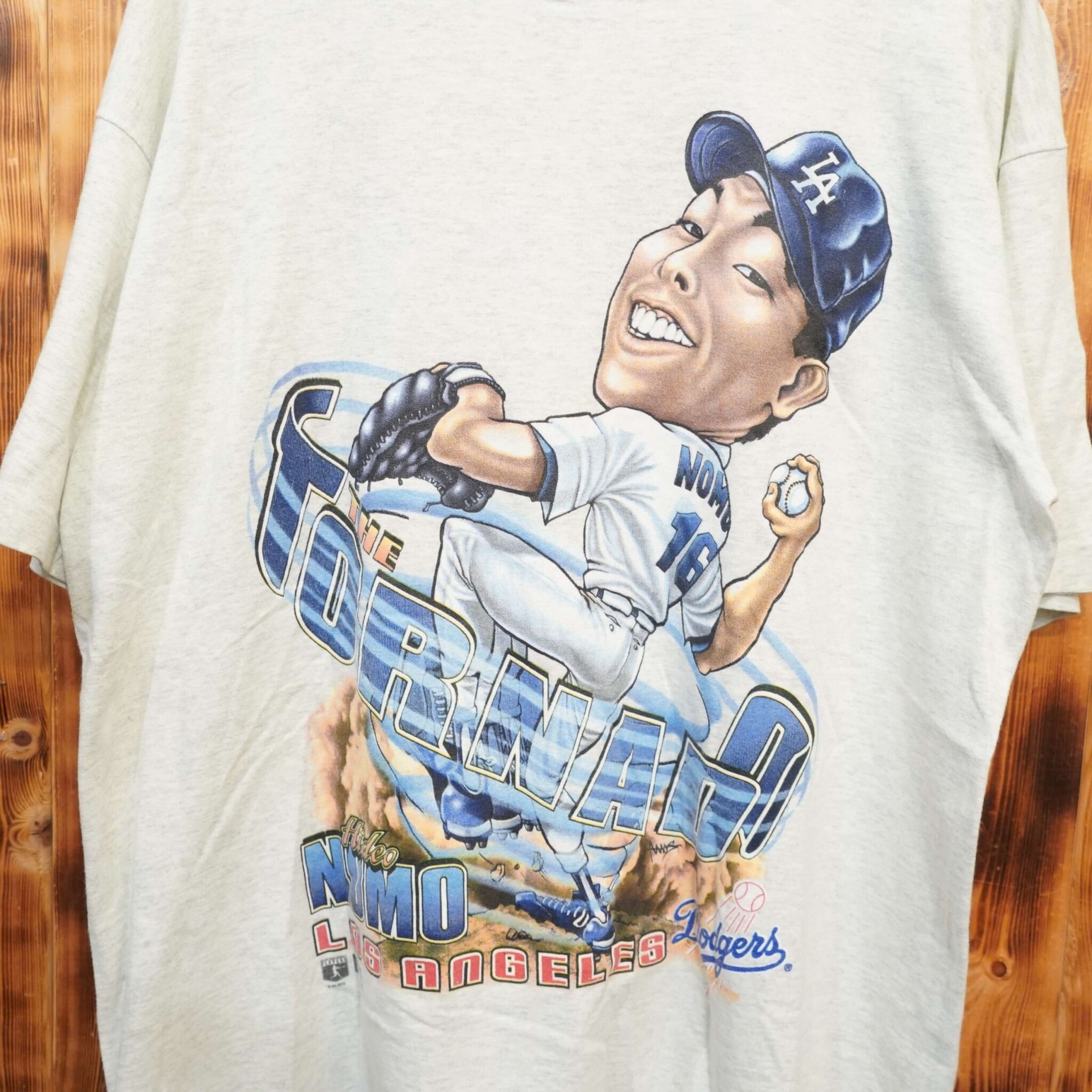 90s Los Angeles dodgers 野茂英雄 Tシャツ L/salem sportswear usa製 