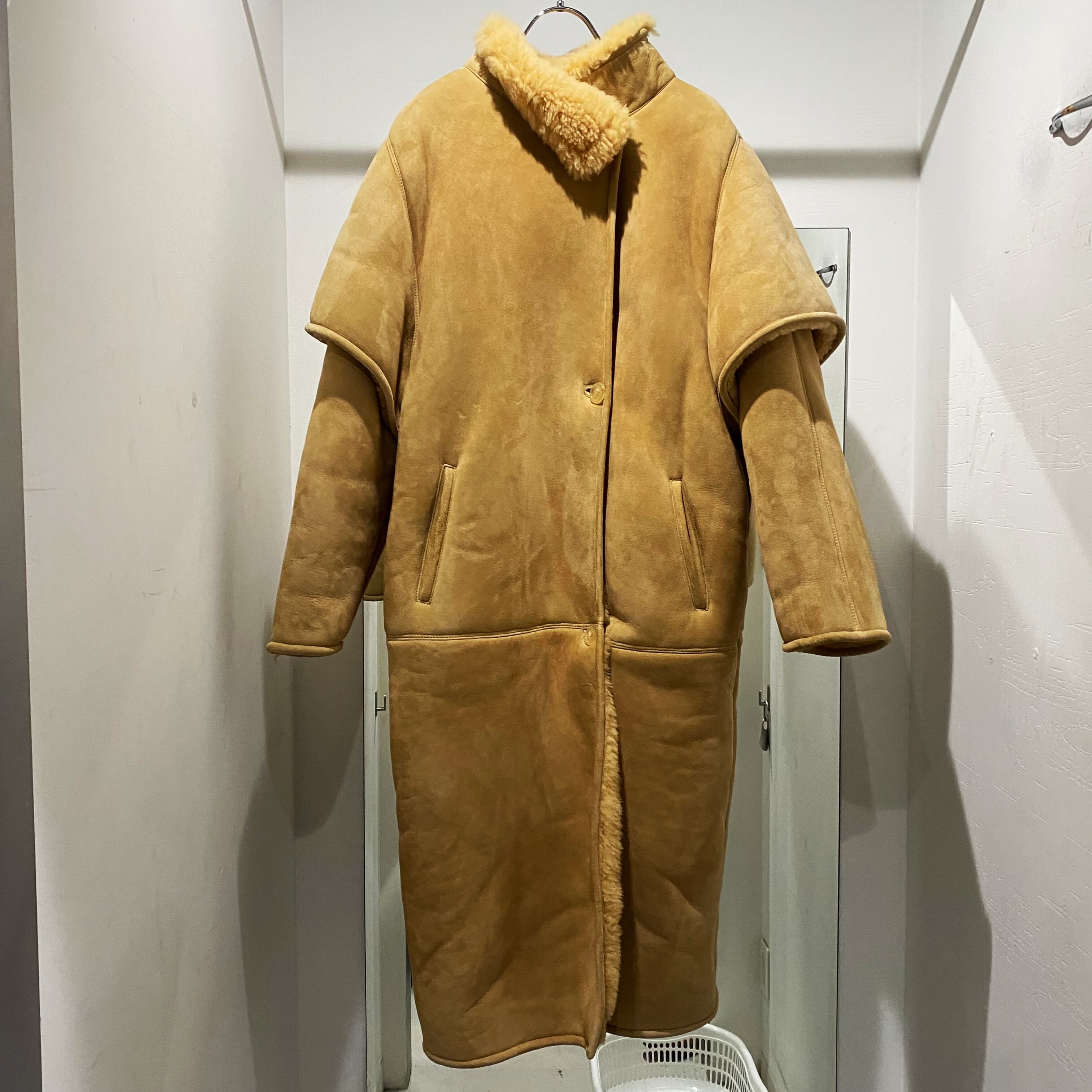 セリーヌ フィービー期 シープスキン ムートンコート 38 レディース  