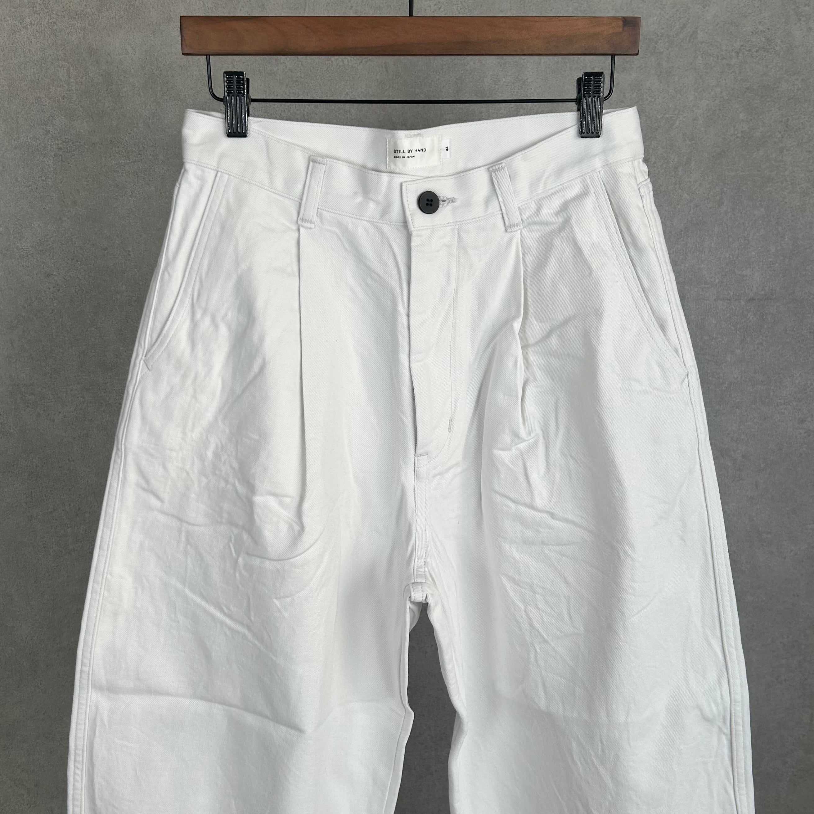 26SS STILL BY HAND 11.5ozデニムディープタックパンツ 26SS》【STILL BY HAND】11.5oz DEEP TUCK WIDE DENIM PANTS スティル