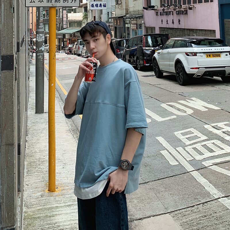 全3色 Tシャツ カットソー無地 カジュアル シンプル おしゃれ