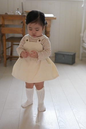 [THE BEIGE] Earwax Suspenders Bodysuit / [더베이지] 귀달이멜빵슈트