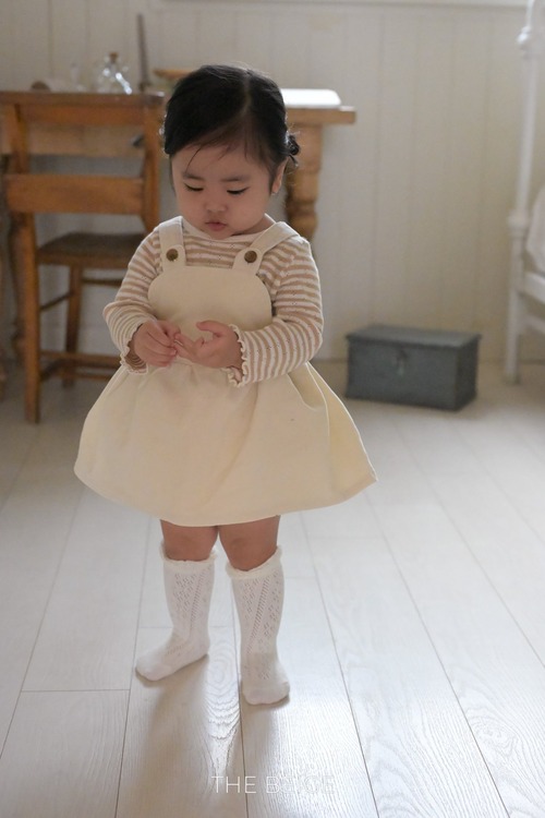 [THE BEIGE] Earwax Suspenders Bodysuit / [더베이지] 귀달이멜빵슈트