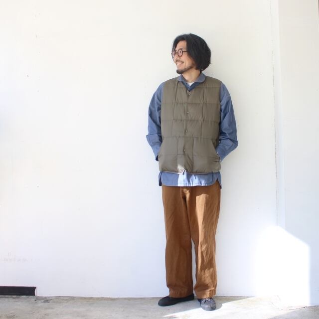 ZANTER JAPAN インナーダウンベスト RE DOWN INNER VEST （Khaki） | C