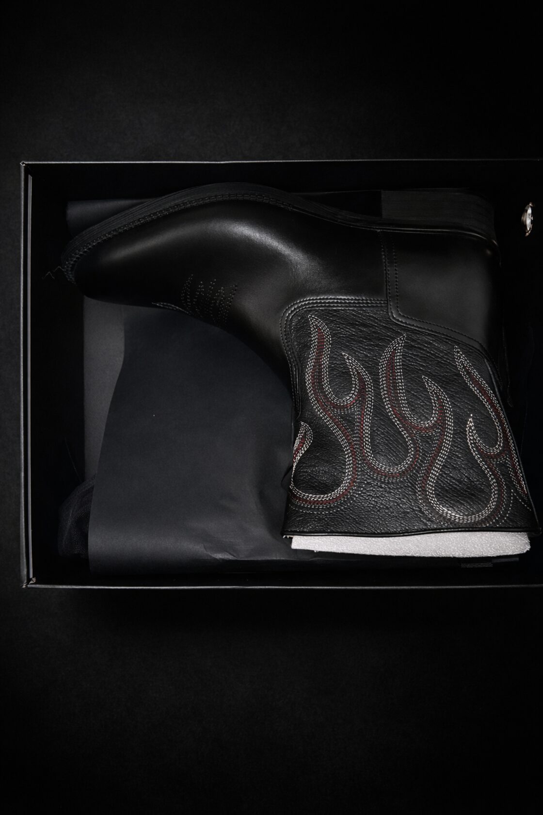 Vintage Ashen Flame Zip-up Heel Boot ブーツ | PAY ID