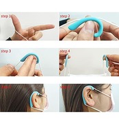 Enjoy Youth 耳フック ループクリップ イヤループクリップ 交換 イヤーフック 落ち防止 軽量 耳フック 耳に優しい 防水防滴 イヤフォンフック ブラック 2ペア