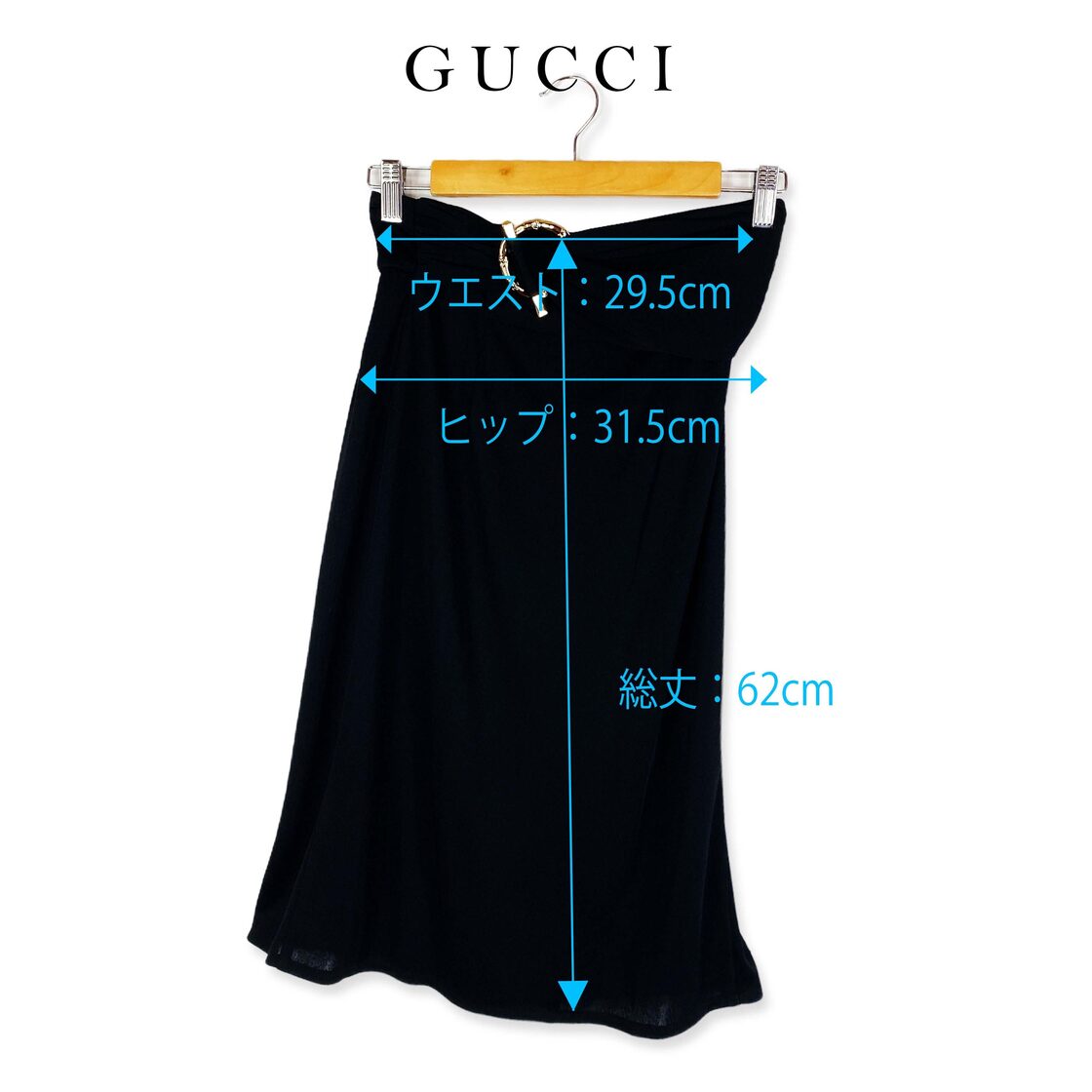 ☆巻きスカート☆Gucci グッチ レーヨン ひざ丈 ラップ・アラウンド  