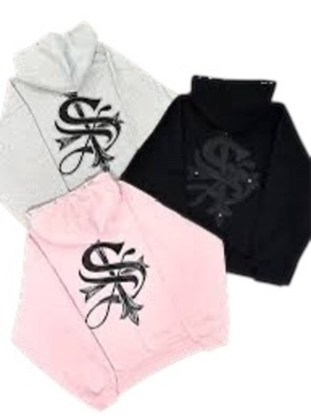 【supplier】pierced Tribal Cross Zip Hoodie / PINK【サプライヤー】