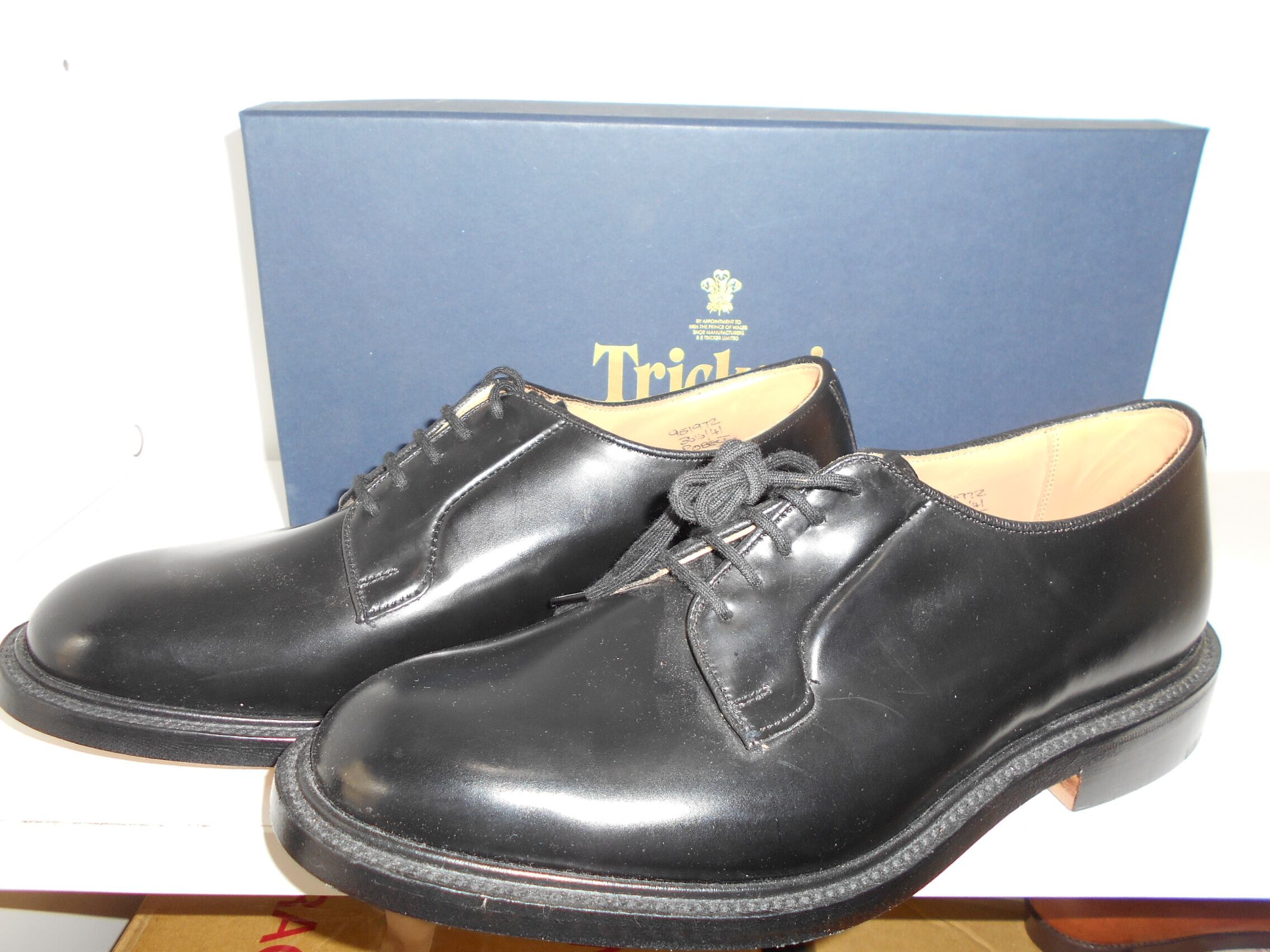 515051○ Tricker's Robert シューズ 8.5 3616141 mens black ...