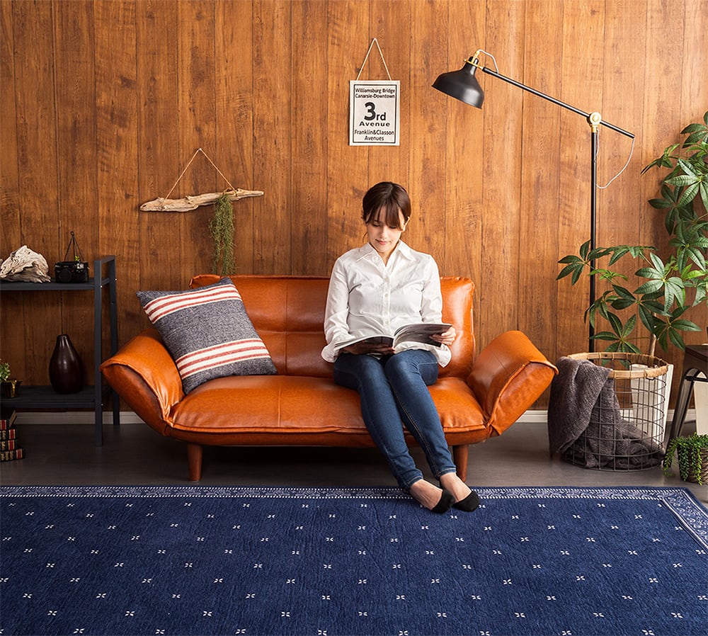 二人掛け ヴィンテージコンパクトカウチソファ 【Vincs-ヴィンクス  