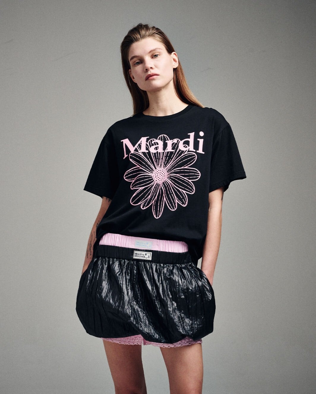 ☆IVE アンユジン X Mardi Mercredi コラボ！！TSHIRT FLOWERMARDI