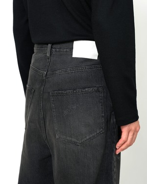 ssstein "BAGGY DENIM JEANS 〔BLACK〕"