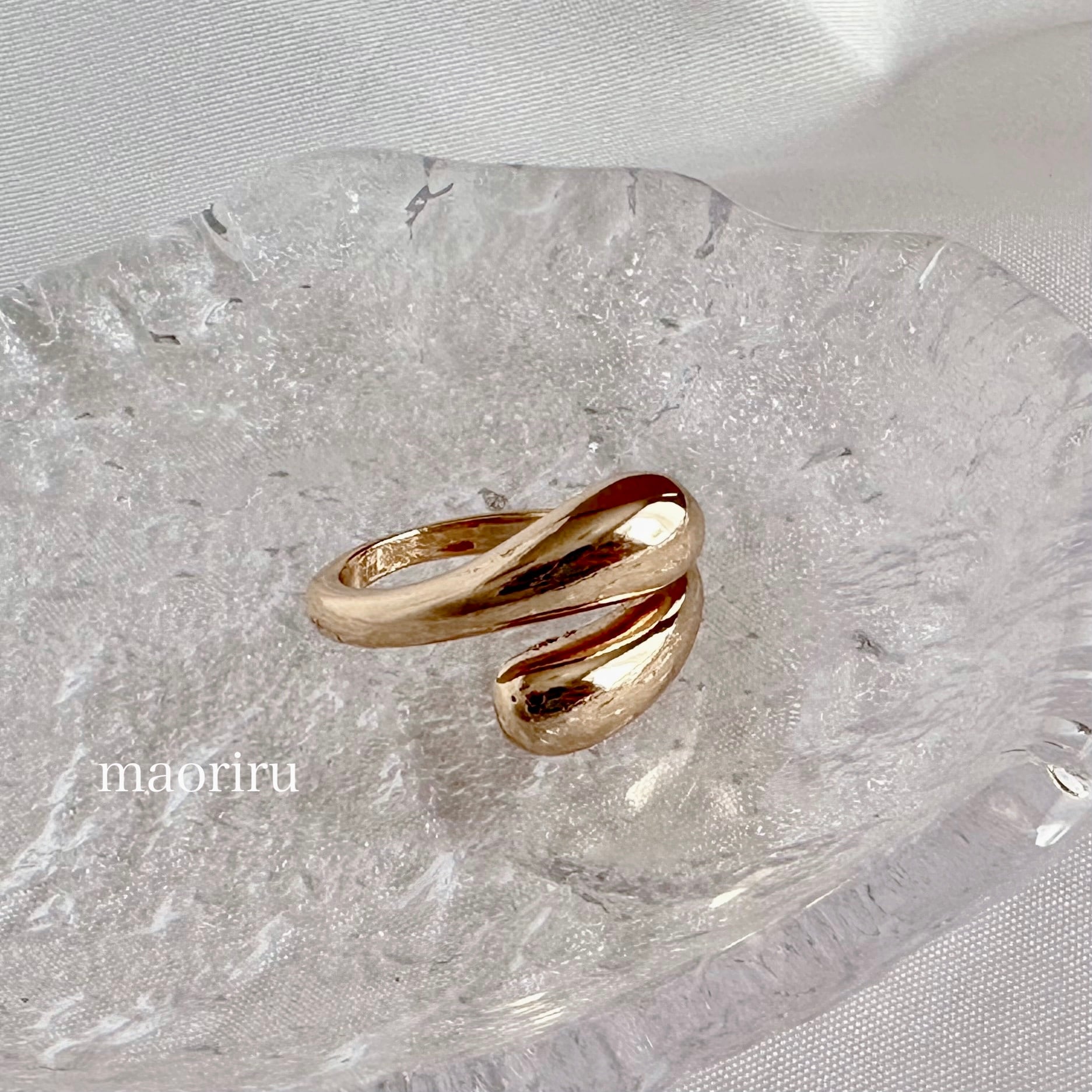 金アレ対応 ぽってりカーブリング (086)