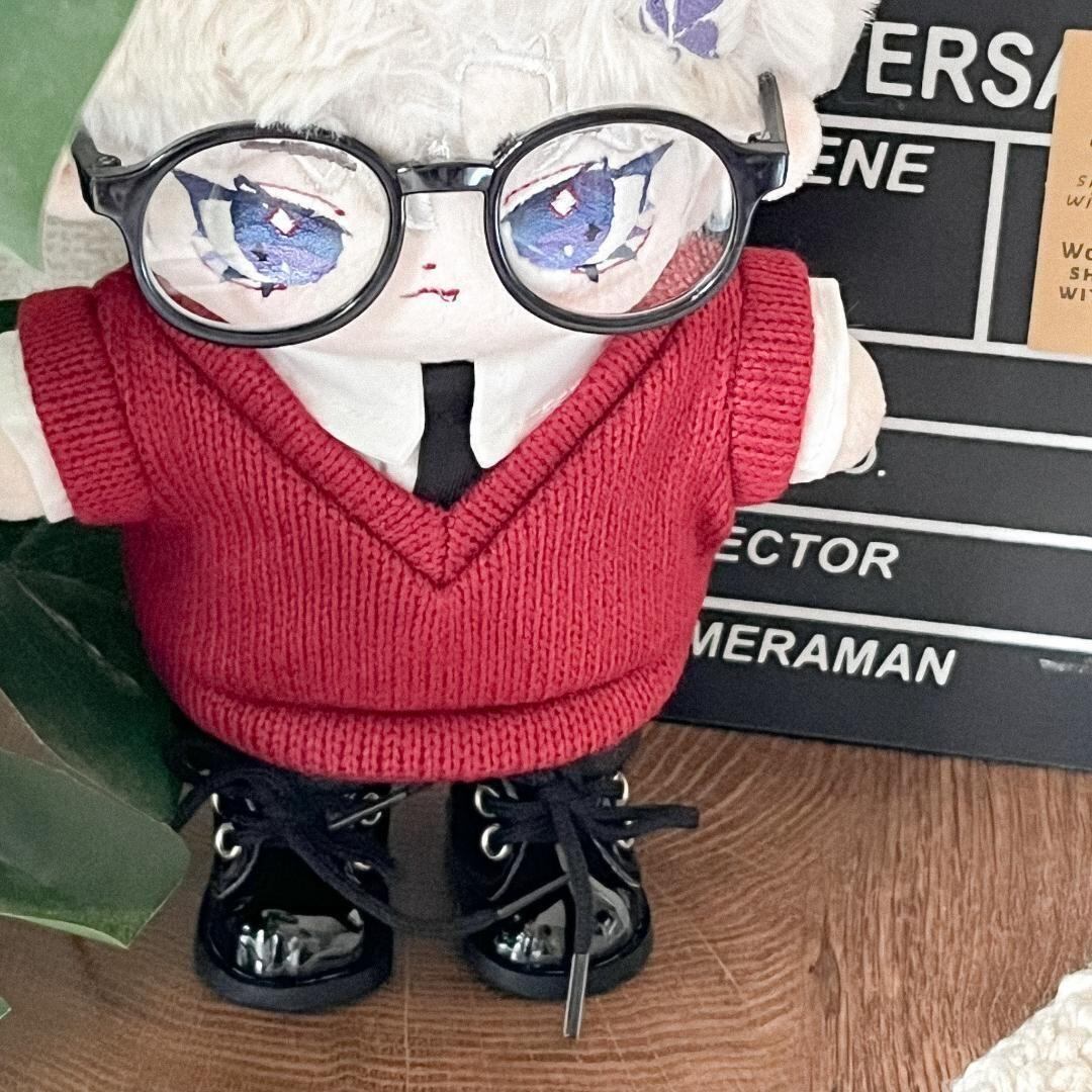 ぬいぐるみ服 20cm 着せ替え 靴付き パンツ Tシャツ ニットベスト 棉花 