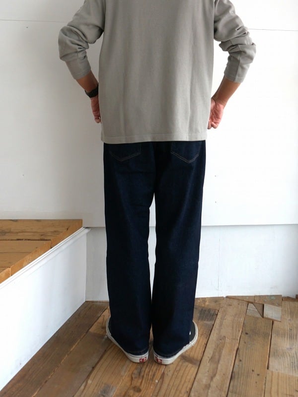 HATSKI ハツキ Denim03 Wide Tapered Denim | One Wash ワイド