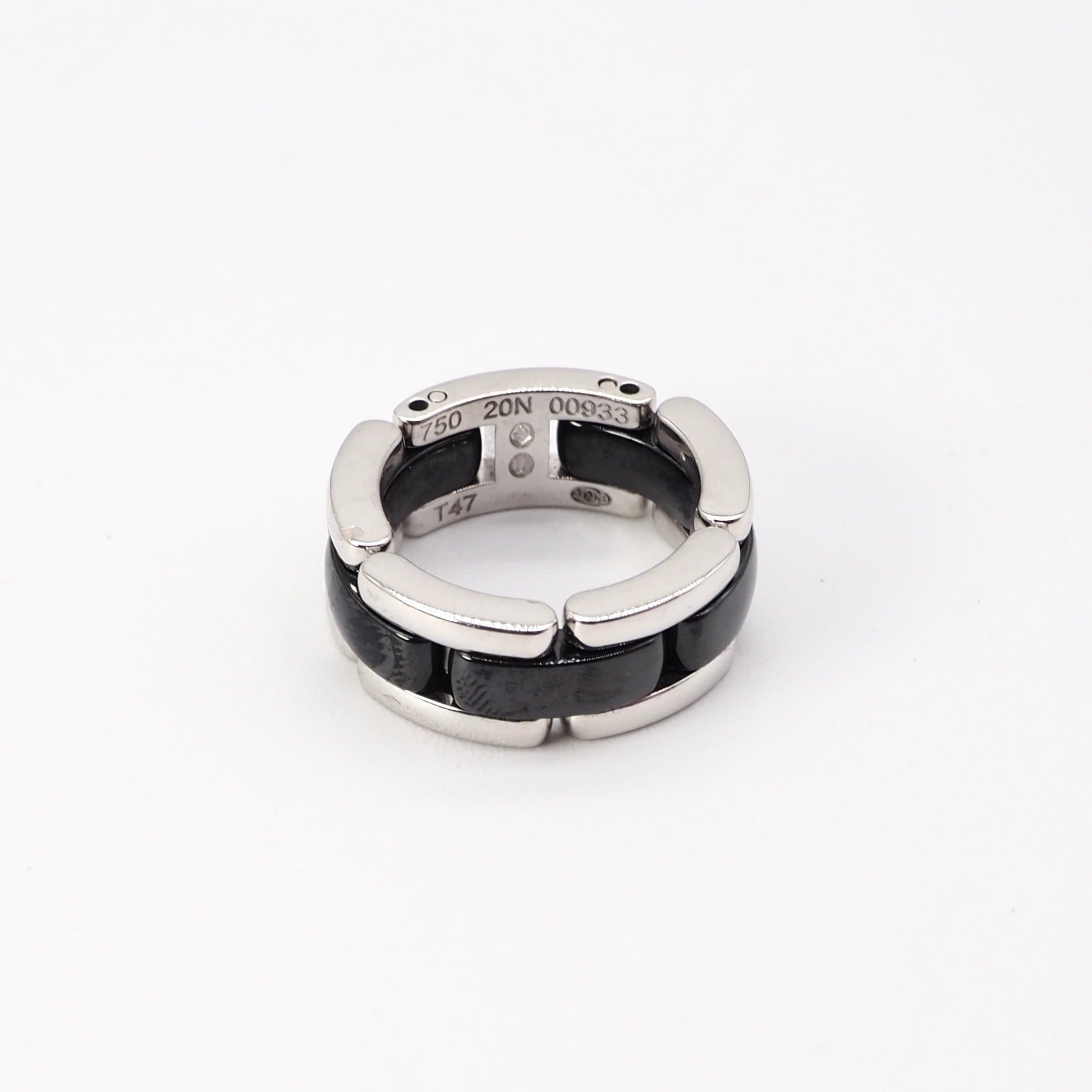 CHANEL 約8号 ウルトラ コレクション リング ホワイトゴールド