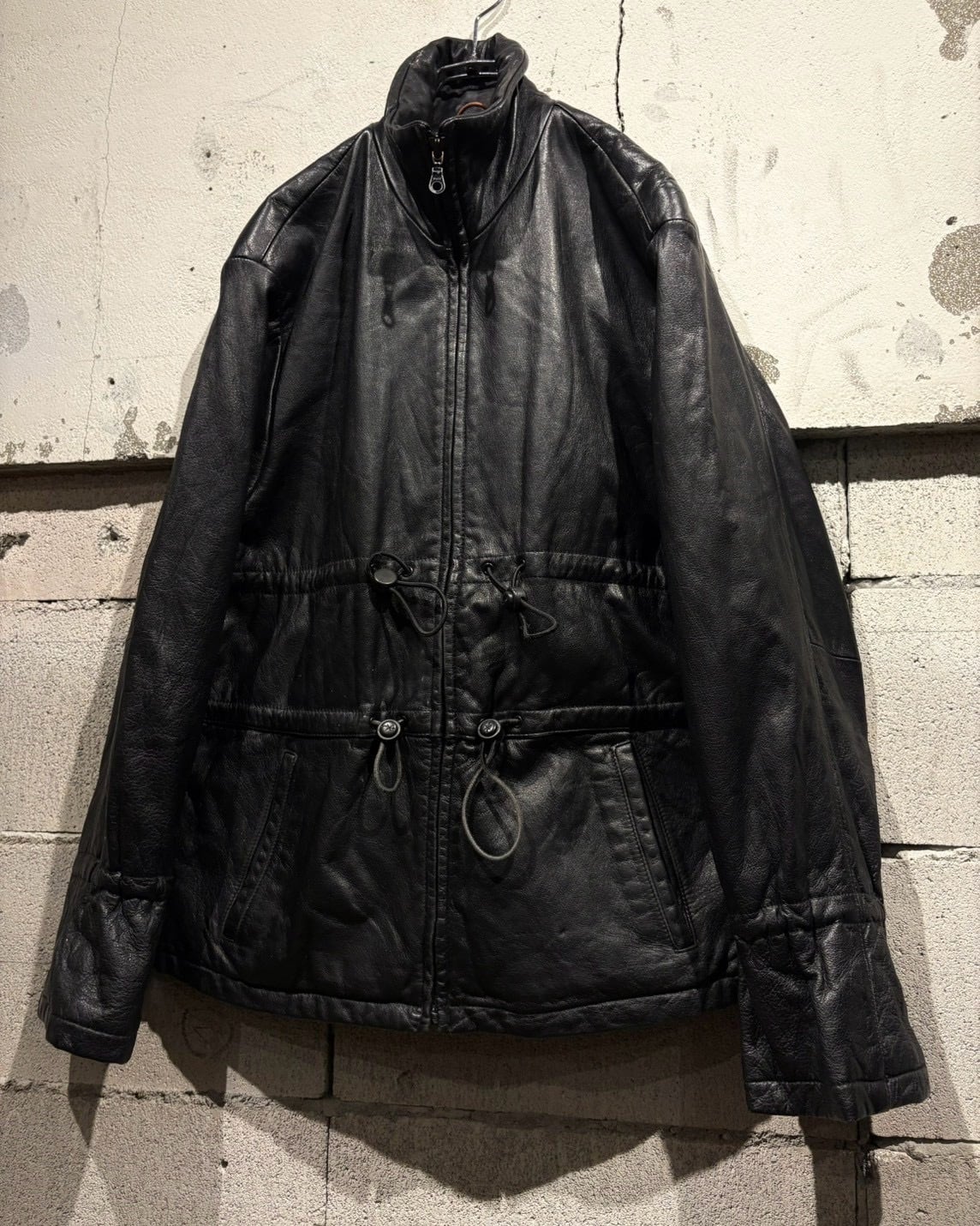 Caka otto】 “WILSONS” Draw Cord Gimmick Design Vintage High Neck