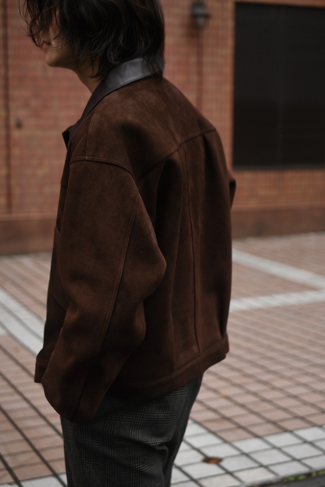 A.PRESSE / Vintage Suede Leather 1st Type Jacket (BROWN)