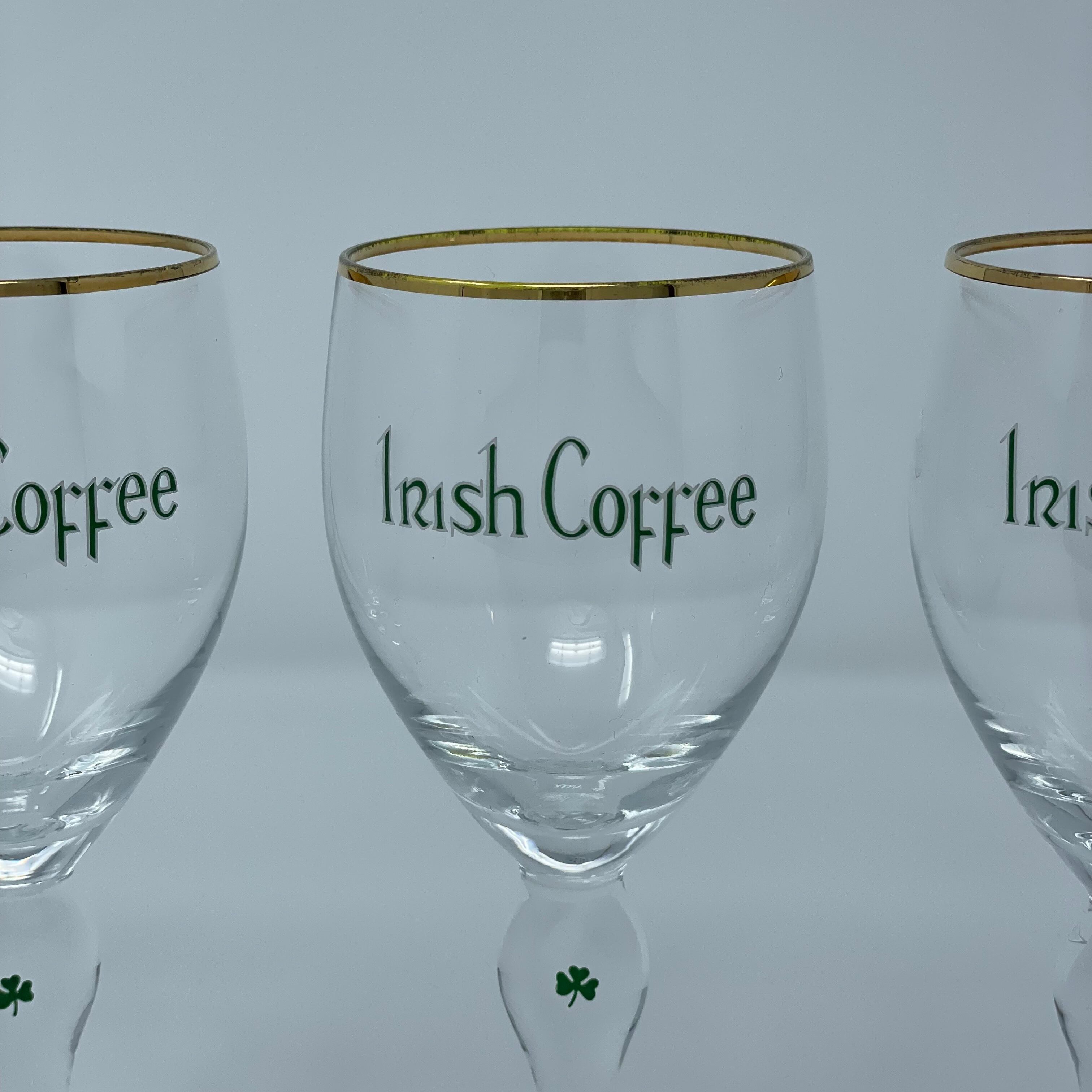 Irish coffee vintage glasses/アイリッシュコーヒーグラス3p