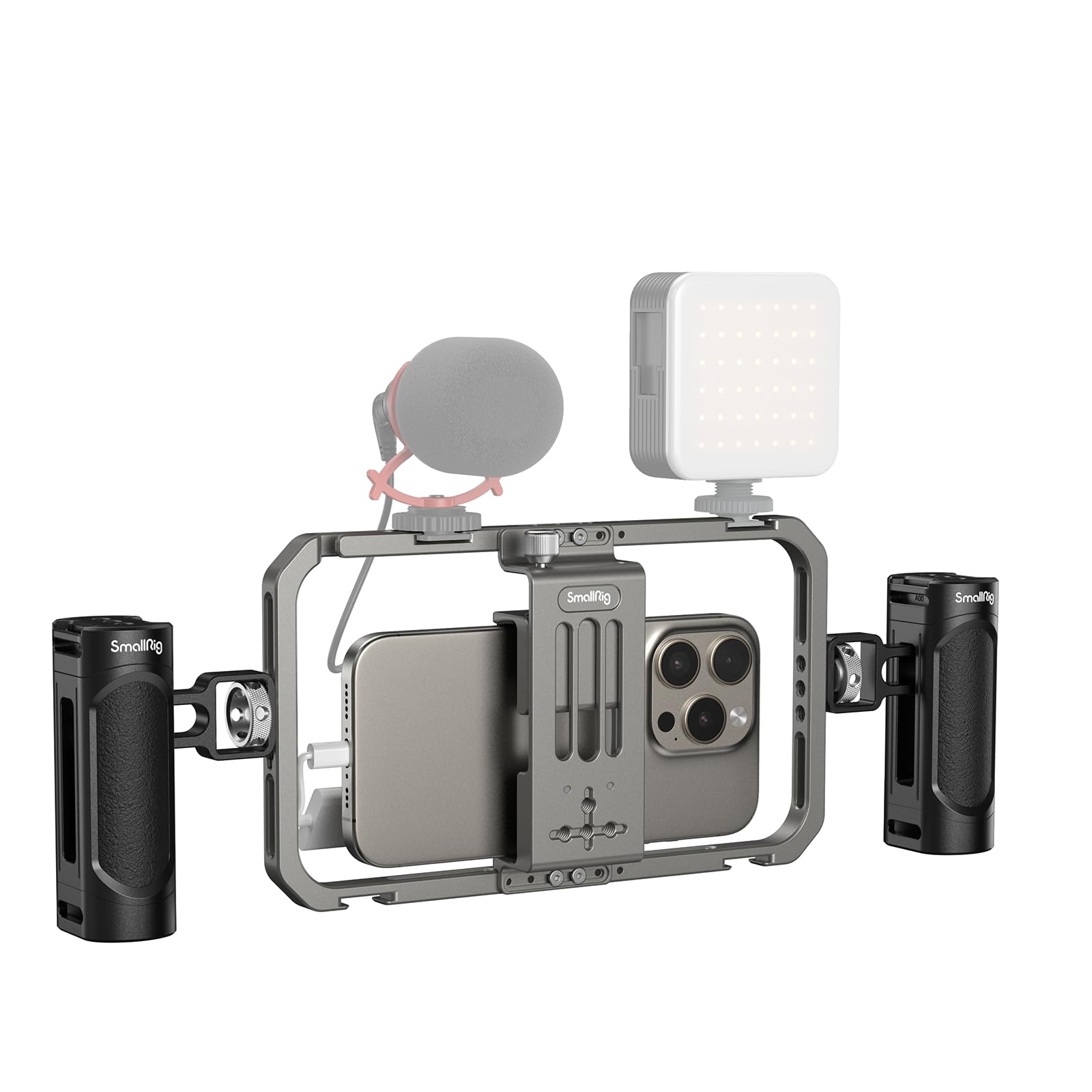 【人気】SmallRig スマートフォンビデオキット アルミ製ビデオリグ ハンドヘルド スタビライザーiPhone 17 / 17 Pro / 17 Pro Max/iPhone 16/15/14/13 /Pro/Max 用 HUAWEI 用/Android 携帯電話用 Tiktok/Youtube ライブ ストリーミング/Vlogging 4121