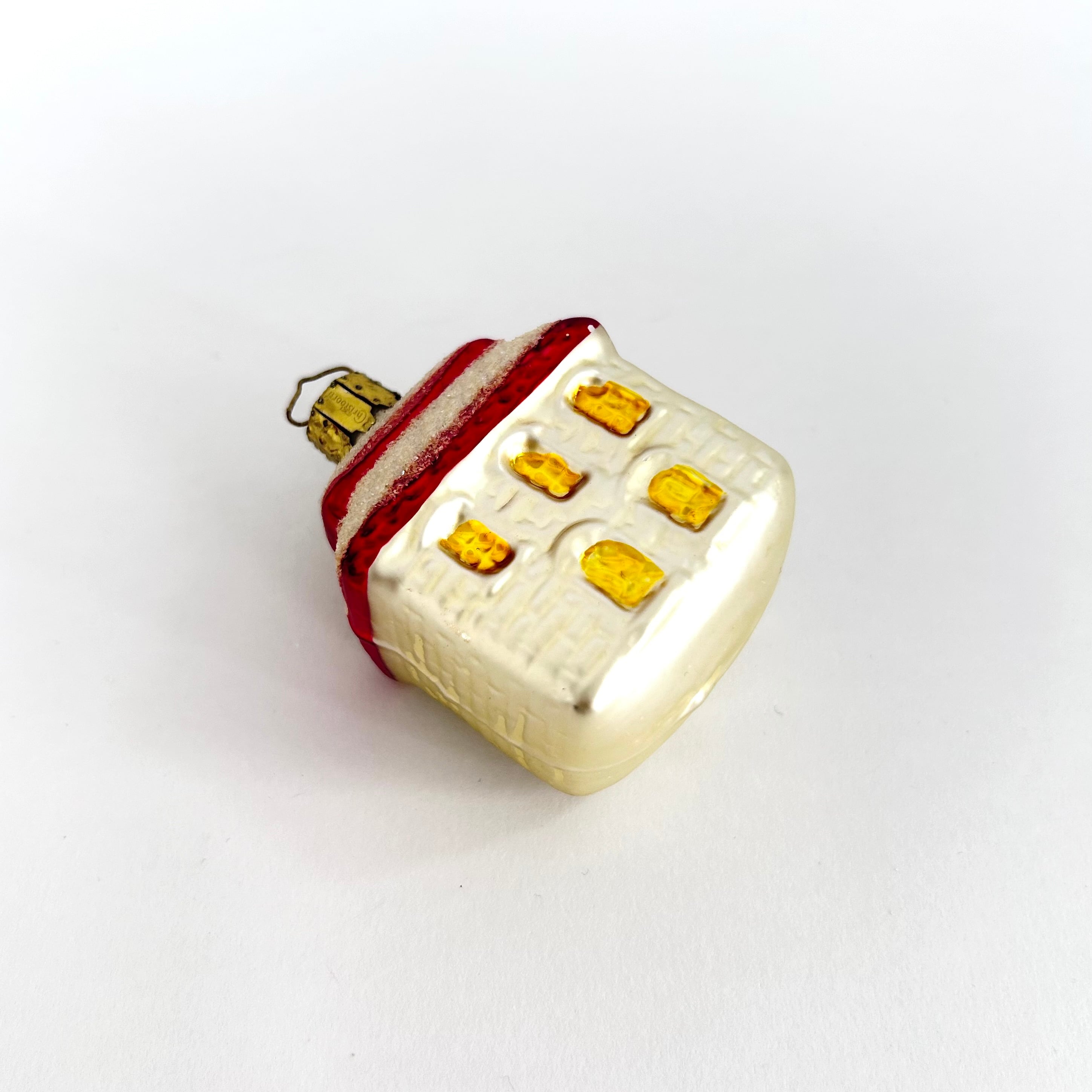 ビンテージ Christborn 家 ドイツ製 ガラスオーナメント 8cm