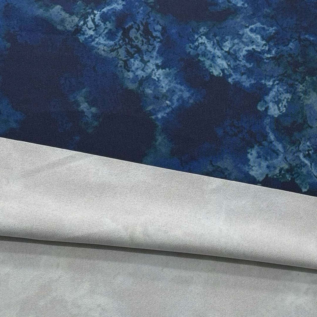 ★TC844◆3m◆ポリエステル100%ハイテンションニット生地◆モヤ◆ネイビー