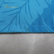 フラダンス 衣装 ツーピース セットアップ 上下セット ブルー系 チューブトップ ワンカラー モンステラ柄 リーフ柄 シースルー チュール 光沢感 透け感 シンプル 高級感 華やか フラ ダンス ハワイアン アロハ ハワイアンプリント レッスン 練習