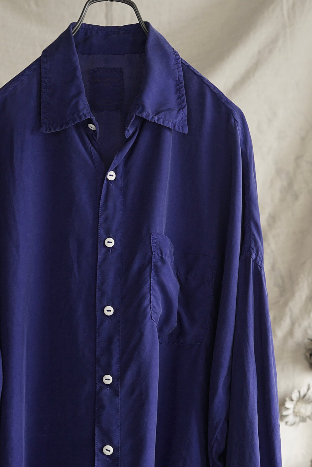 Chez vidalenc シルクシャツ シェヴィダレン Chez VIDALENC - Silk Shirt | Brownie
