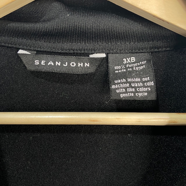 『送料無料』SEANJOHN ショーンジョン　トラックジャケット　ブラック　3XL