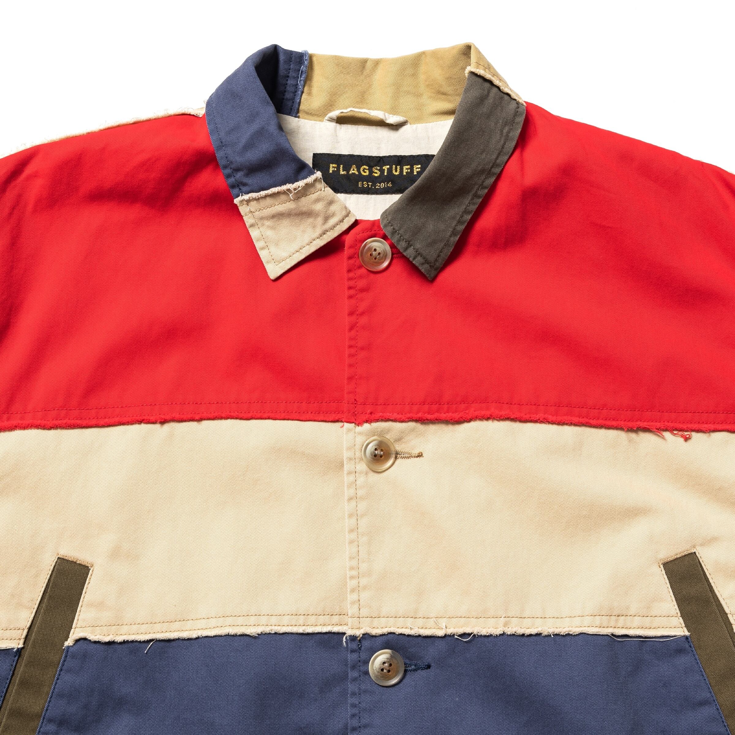 F-LAGSTUF-F PATCH WORK SAFARI JACKET (MULTI) | HEIGHTS F-LAGSTUF-F PATCH WORK SAFARI JACKET (MULTI) | HEIGHTS