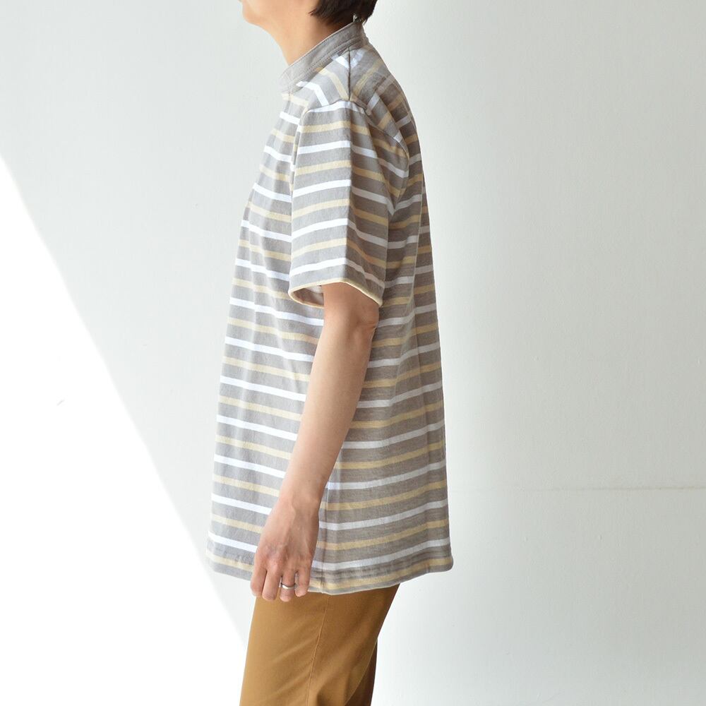 バーバリアン BARBARIAN 8ozHENLEY SHORT(USE-11)GRE/V. GOL/WHI【レターパックプラス可】