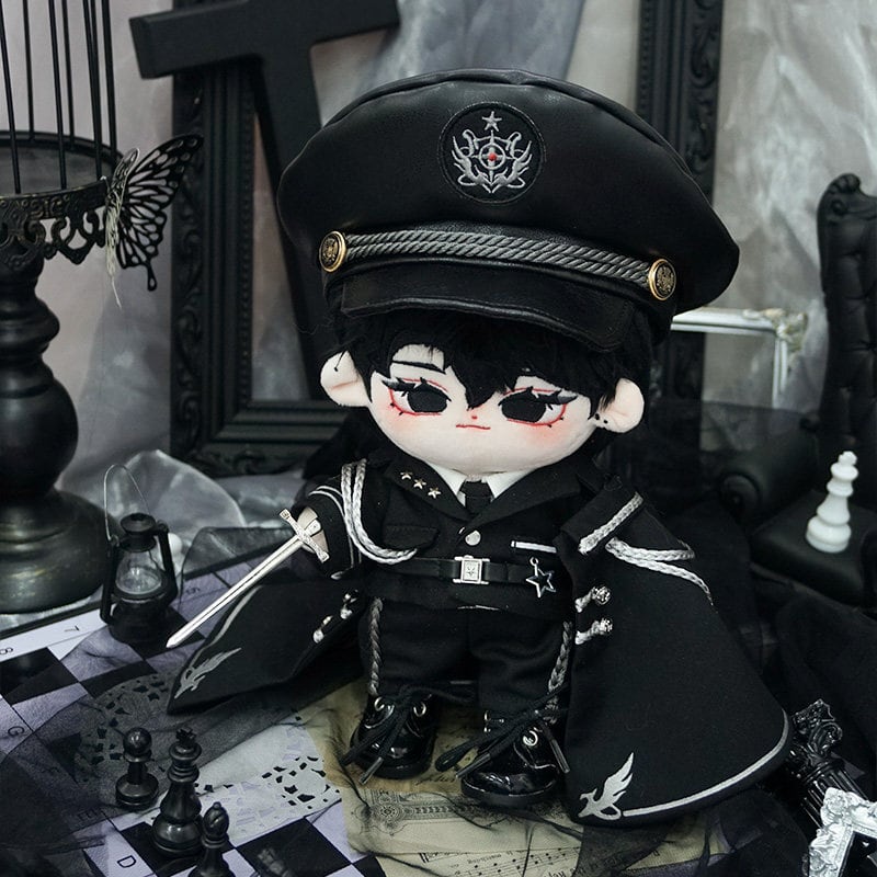 skullhong まとめうり　コート、スウェット、Tシャツ、帽子、ぬいぐるみ 20cmぬいぐるみ用 レトロ 警察官 シャツ+ジャケット+パンツ+マント+
