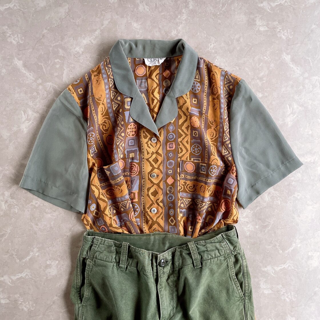 used レトロ 個性的 総柄 シャツ 古着 ヴィンテージ vintage | PAY ID