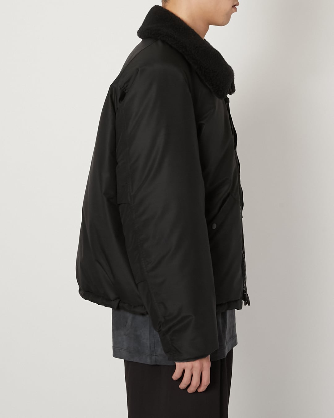 product twelve / Light Wool Nylon Puffer Jacket | GANKO
