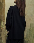 Embroidered High Neck Sweatshirt 2color【G1068】