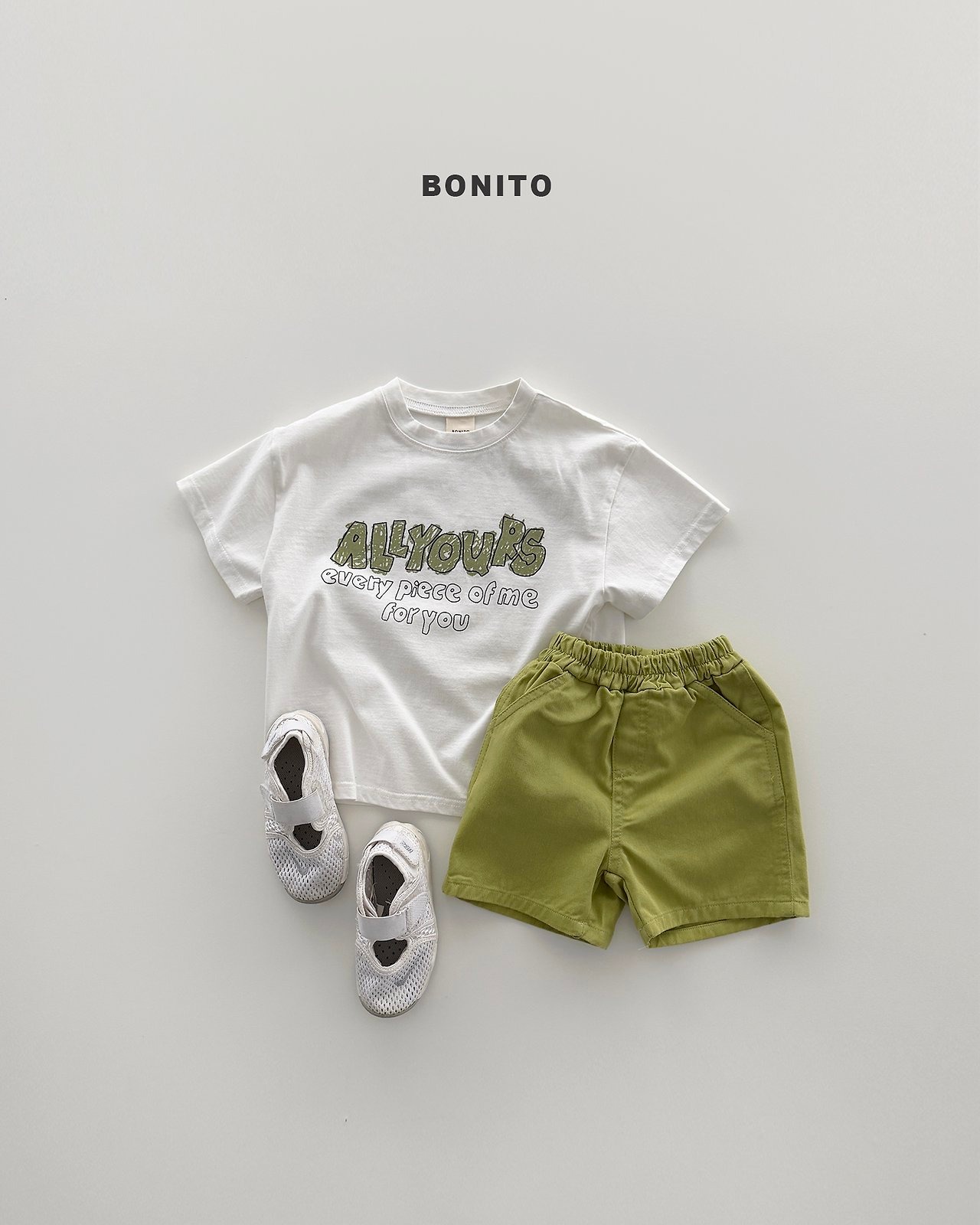 [BONITO] Cotton 5-quarter length pants (JS/JM) / [보니토] 코튼5부팬츠 (JS/JM)