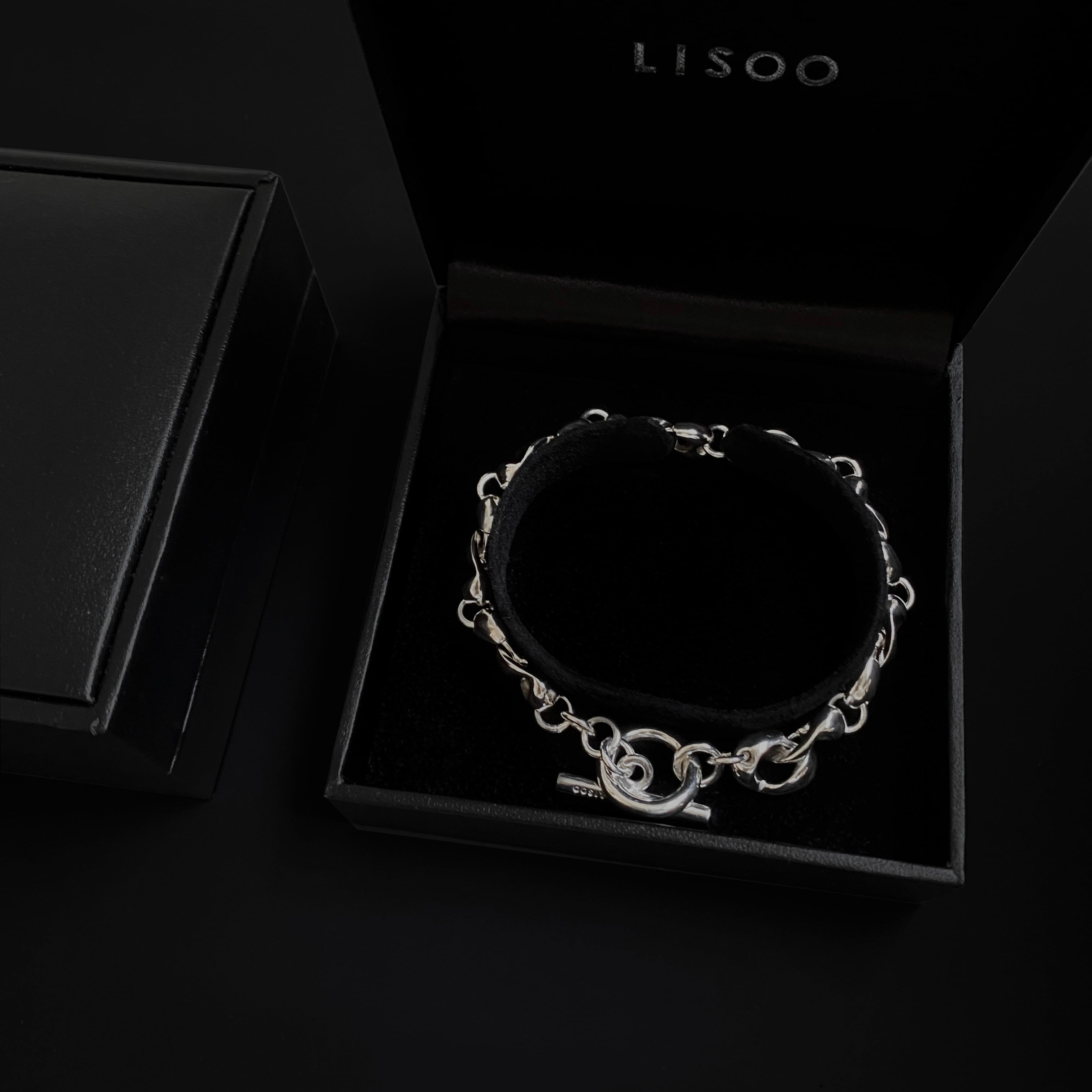 【希少】CHIMENTO キメント ウオモ ブレスレット シルバー ブラック 希少】CHIMENTO キメント ウオモ ブレスレット シルバー ブラック