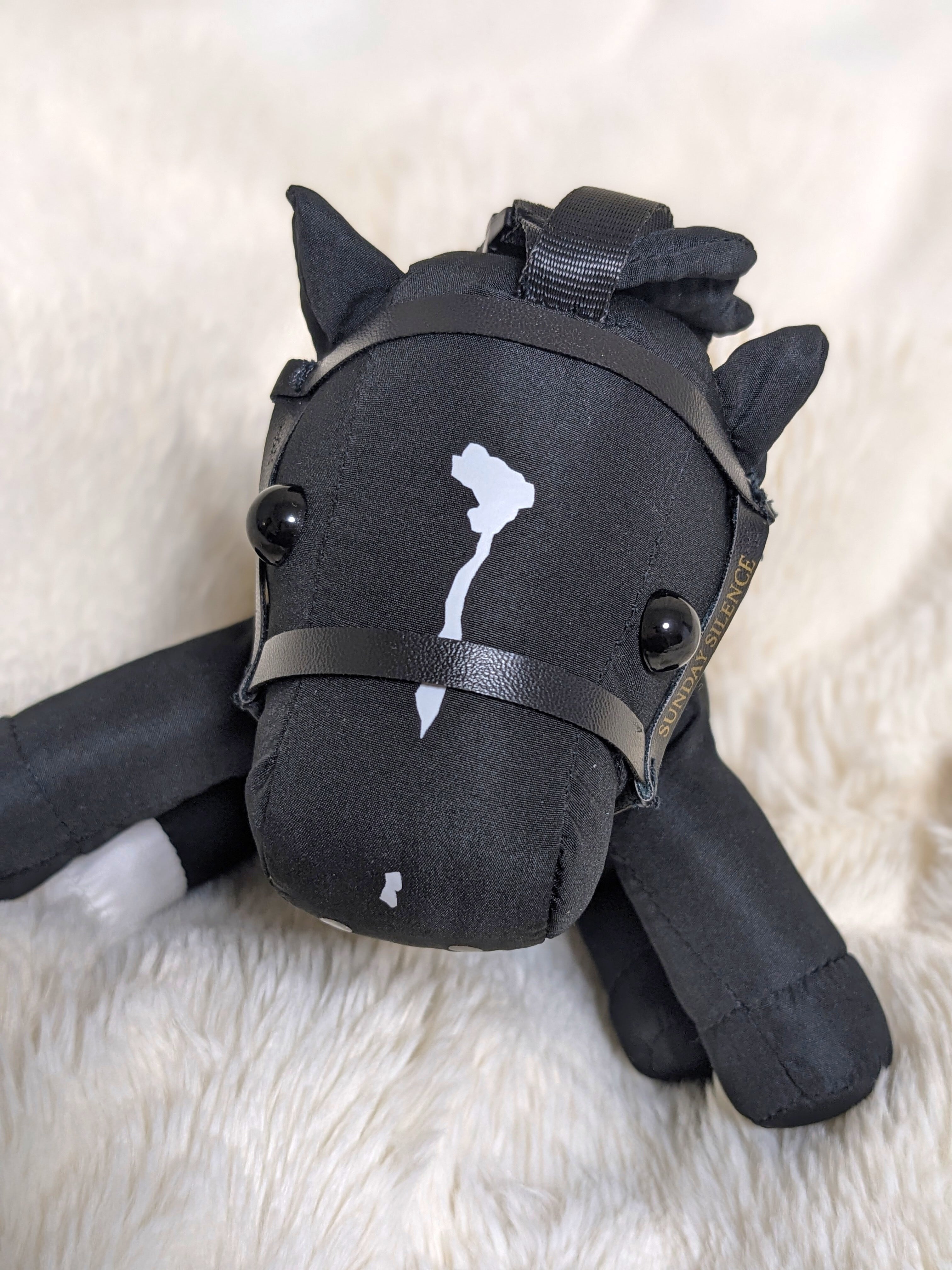 サンデーサイレスのぬいぐるみ 再入荷準備中】サンデーサイレンス〈完成品〉馬ぬいぐるみエコバッグ