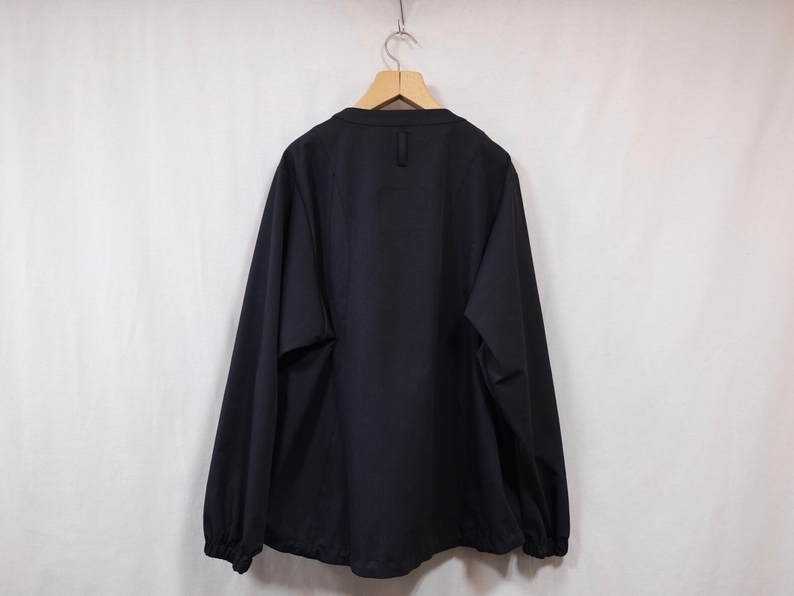 UNTRACE” LINEN TWILL ZIPPER CARDIGAN DARK NAVY” | Lapel online store