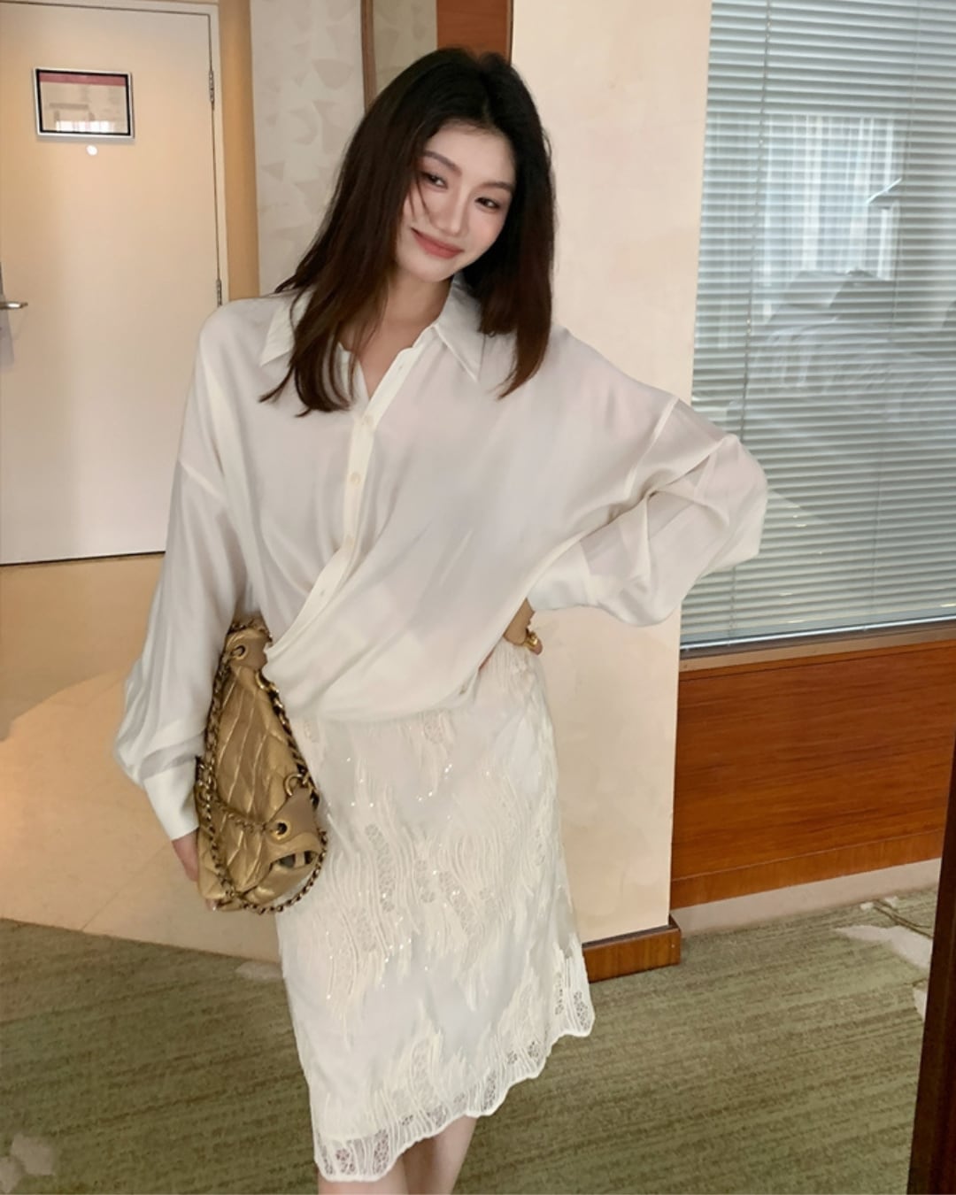 エンブロイダリーレーススカート A25031