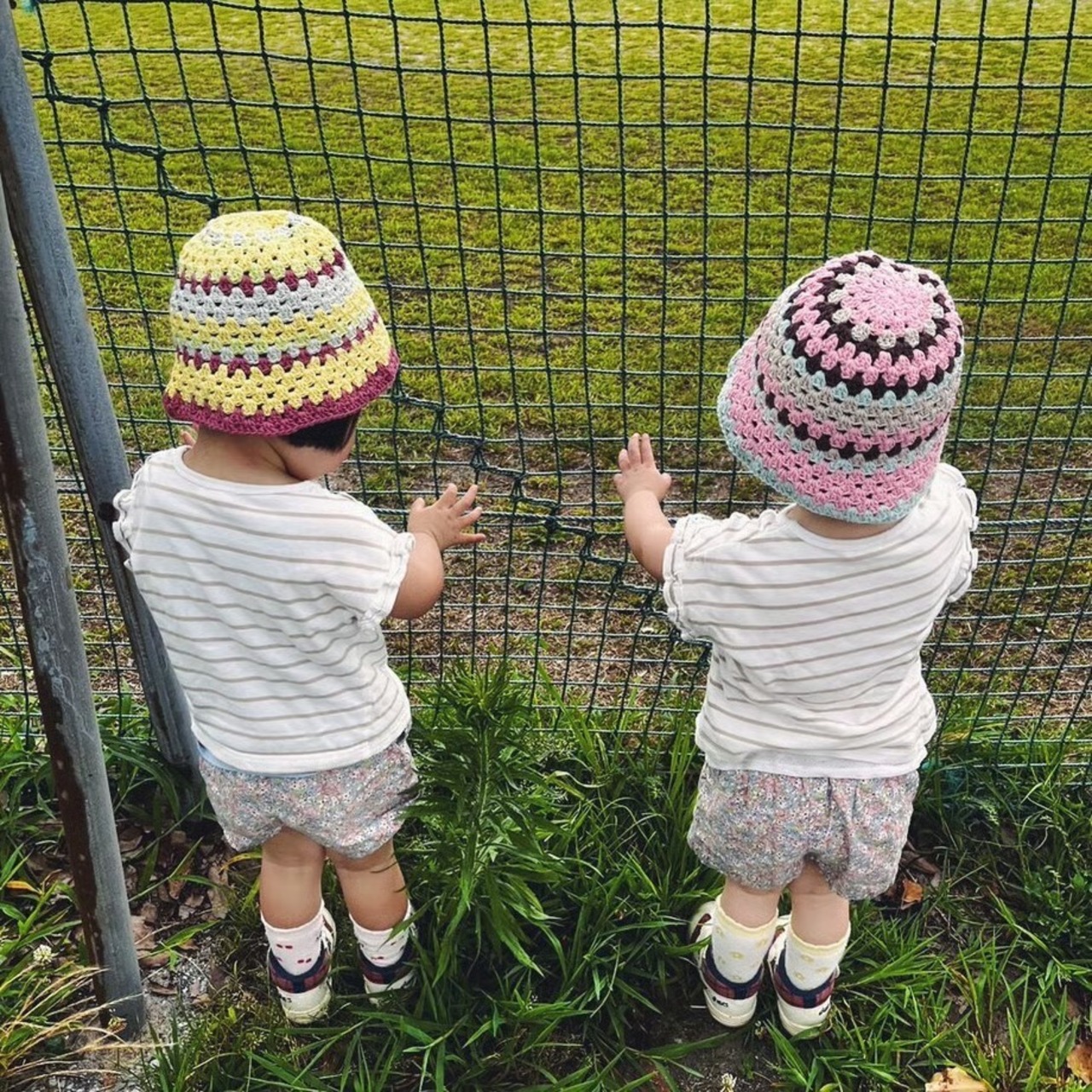 [Pattern] コットングラニーバケットハット[Kids M]