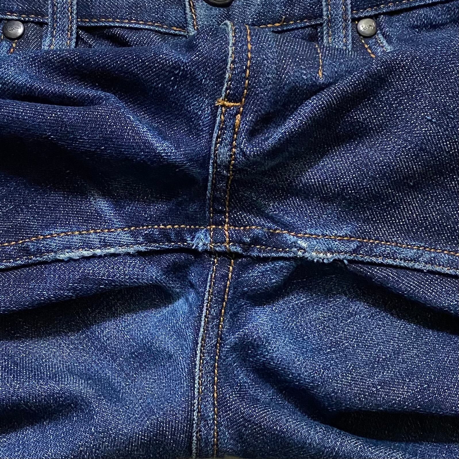 YVES SAINT LAURENT RIVE GAUCHE denim pants “YSL” | NOIR ONLINE